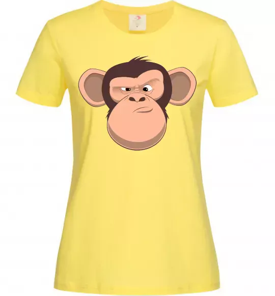 Жіноча футболка Шимпанзе Лимонний фото