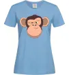 Жіноча футболка Шимпанзе Блакитний фото