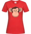 Жіноча футболка Шимпанзе Червоний фото