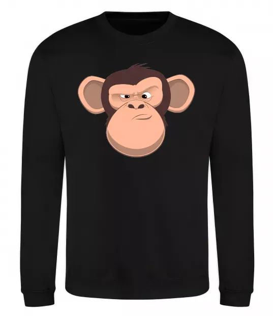 Свитшот Шимпанзе Черный фото