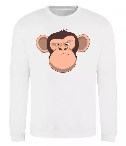 Свитшот Шимпанзе Белый фото