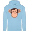 Чоловіча толстовка (худі) Шимпанзе Блакитний фото