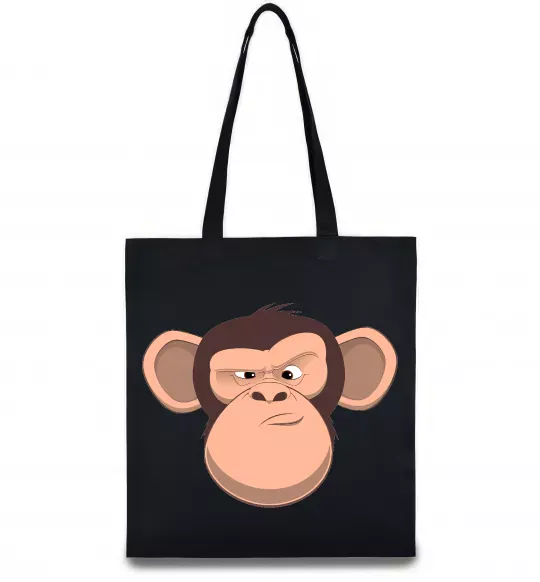 Еко-сумка Шимпанзе Чорний фото