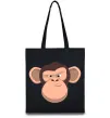 Еко-сумка Шимпанзе Чорний фото