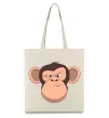 Еко-сумка Шимпанзе Бежевий фото