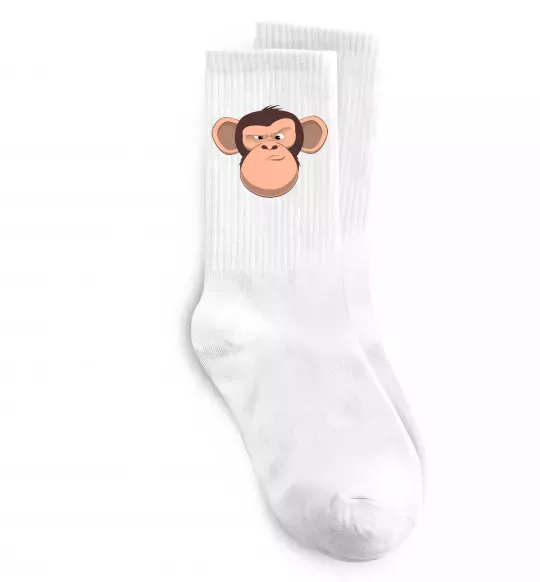 Носки Шимпанзе Белый фото