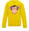 Детский Свитшот Шимпанзе Солнечно желтый фото