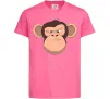 Детская футболка Шимпанзе Ярко-розовый фото