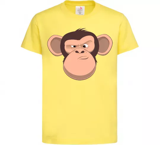 Детская футболка Шимпанзе Лимонный фото
