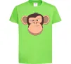 Детская футболка Шимпанзе Лаймовый фото