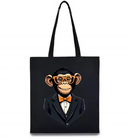 Еко-сумка Шимпанзе діловий Чорний фото