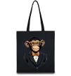 Еко-сумка Шимпанзе діловий Чорний фото