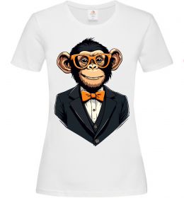 Женская футболка Шимпанзе діловий