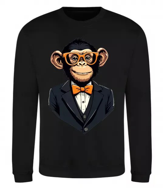 Свитшот Шимпанзе діловий Черный фото