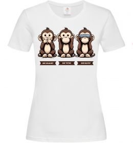 Жіноча футболка Не скажу не чую не бачу