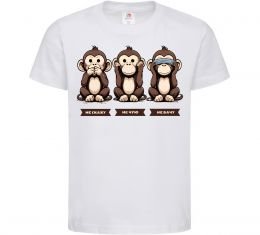 Дитяча футболка Не скажу не чую не бачу Дитяча футболка Не скажу не чую не бачу