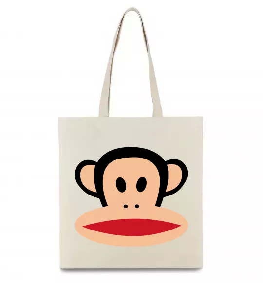 Эко-сумка Мавпа намальована Бежевый фото