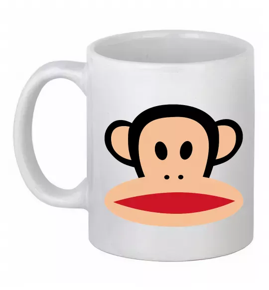 Чашка керамическая Мавпа намальована Белый фото