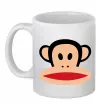 Чашка керамическая Мавпа намальована Белый фото