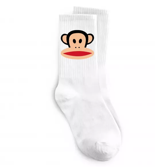 Носки Мавпа намальована Белый фото