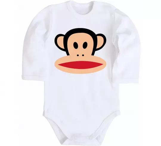 Детский боди Мавпа намальована Белый фото