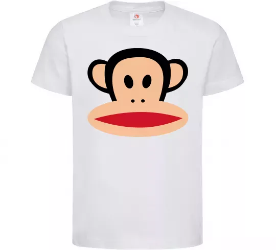 Детская футболка Мавпа намальована Белый фото