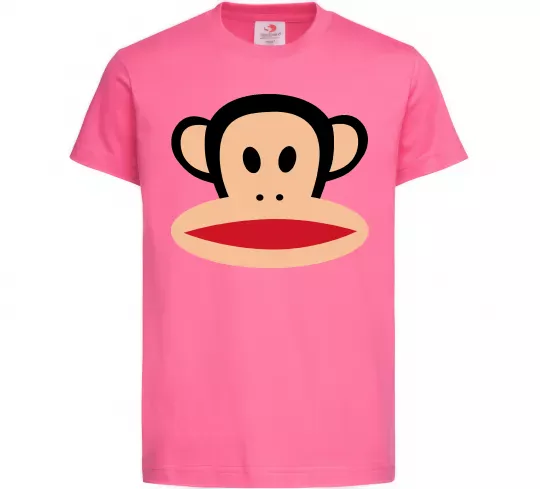 Детская футболка Мавпа намальована Ярко-розовый фото
