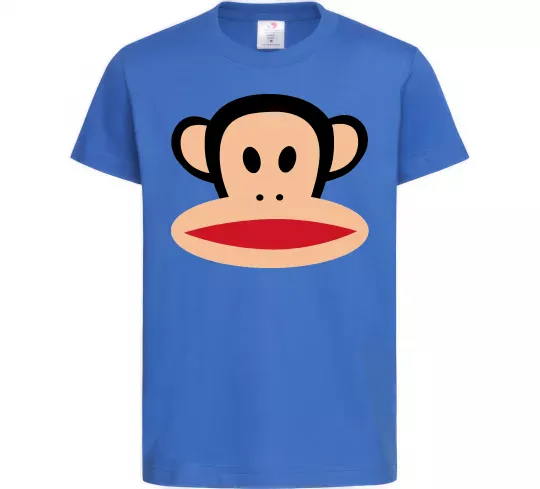 Детская футболка Мавпа намальована Ярко-синий фото