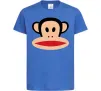 Детская футболка Мавпа намальована Ярко-синий фото