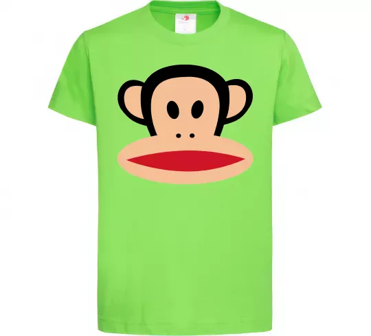 Детская футболка Мавпа намальована Лаймовый фото