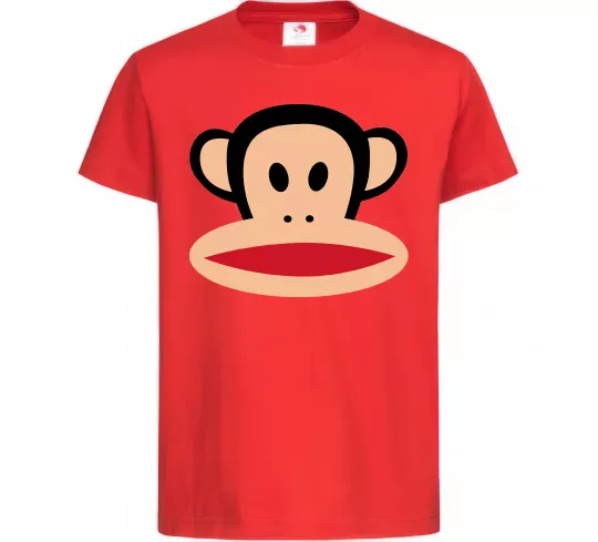 Детская футболка Мавпа намальована Красный фото