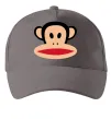 Кепка Мавпа намальована Сірий фото