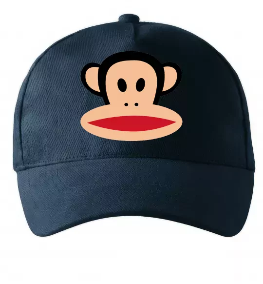 Кепка Мавпа намальована Темно-синий фото