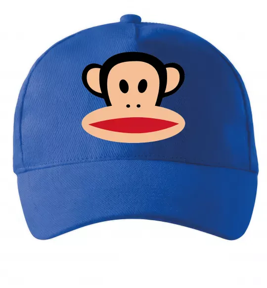 Кепка Мавпа намальована Ярко-синий фото