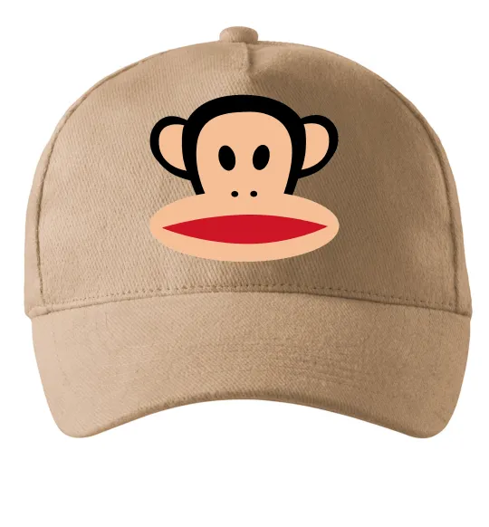 Кепка Мавпа намальована Пісочний фото
