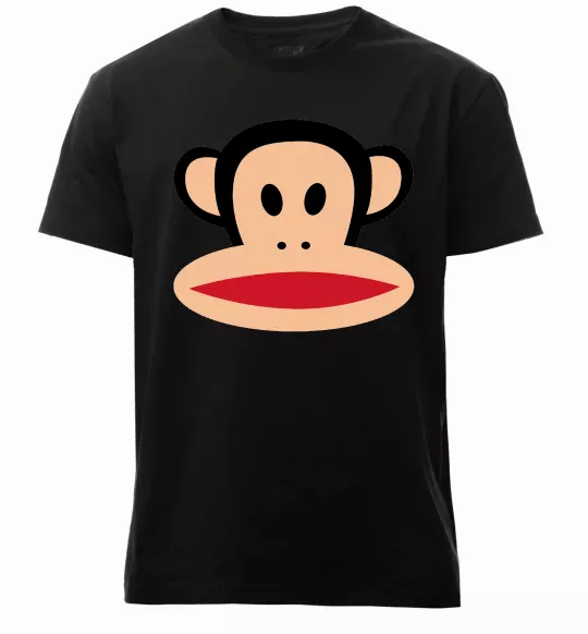 Мужская премиум футболка Мавпа намальована Черный фото