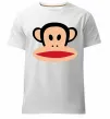 Мужская премиум футболка Мавпа намальована Белый фото
