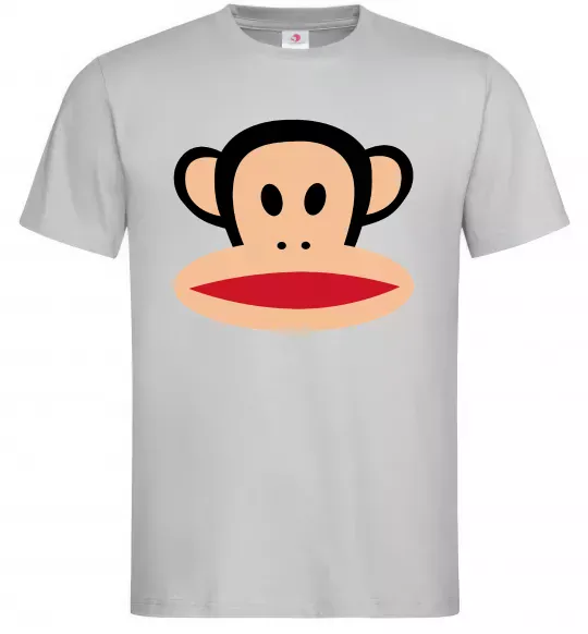 Мужская футболка Мавпа намальована Серый фото