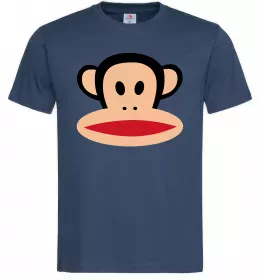Мужская футболка Мавпа намальована Темно-синий фото