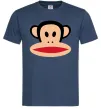 Мужская футболка Мавпа намальована Темно-синий фото