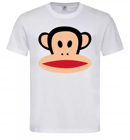 Мужская футболка Мавпа намальована Белый фото