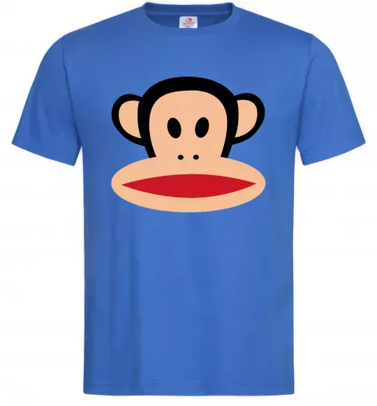 Мужская футболка Мавпа намальована Ярко-синий фото