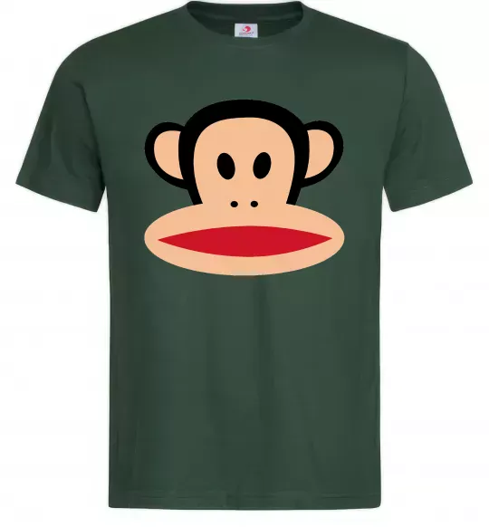 Мужская футболка Мавпа намальована Темно-зеленый фото