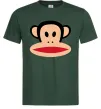 Мужская футболка Мавпа намальована Темно-зеленый фото