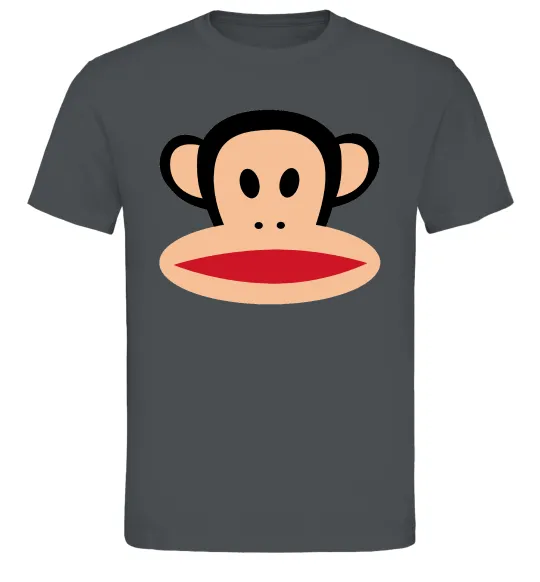 Мужская футболка Мавпа намальована Графит фото