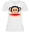 Женская футболка Мавпа намальована Белый фото
