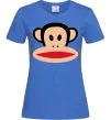 Женская футболка Мавпа намальована Ярко-синий фото