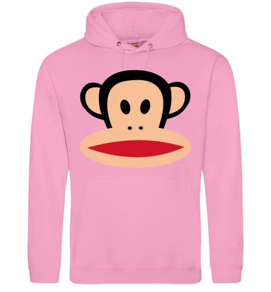 Жіноча толстовка (худі) Мавпа намальована Рожевий фото