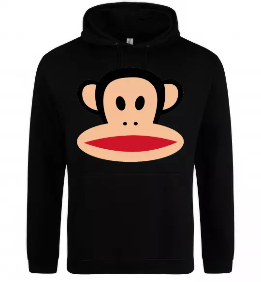 Женская толстовка (худи) Мавпа намальована Черный фото