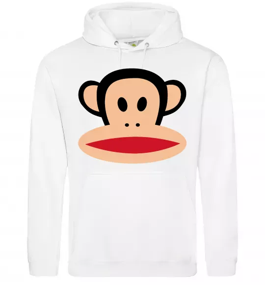 Женская толстовка (худи) Мавпа намальована Белый фото